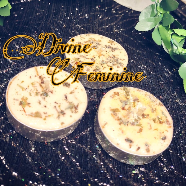 Divine Feminine Tea Lights, Divine Feminine, Tea Lights, Twinflame, Twin Flame, Twin Flame Candles, Divine Feminine Candles