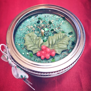 Christmas Candle, Soy Candle, Soy Candles in Jars, Scented Candle, Christmas Candle, Christmas Gifts, Gifts for Coworkers, Holiday Decor
