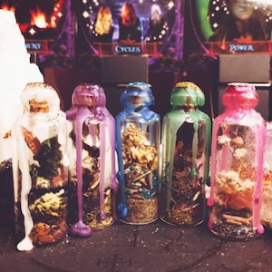 Spell Bottles, Witch Bottles, Bottles, money spell, love spell, abundance spell, protection spell, wealth spell, Pocket charm