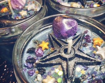 Astral Projection Soy Candle: Essential Oils & Herbs