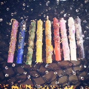 Dressed Chime Candles||Set of 2||Anointed and Charged Spell Candles||4&quot; Chime Candle Ready to Use