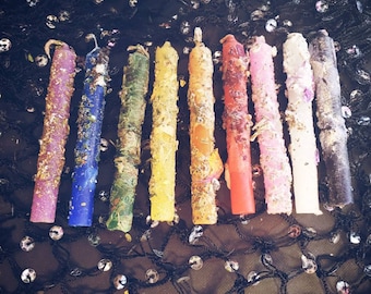 Gekleidete Chime-Kerzen || 2er-Set || Gesalbte und aufgeladene Zauberkerzen || 4-Zoll-Chime-Kerze gebrauchsfertig