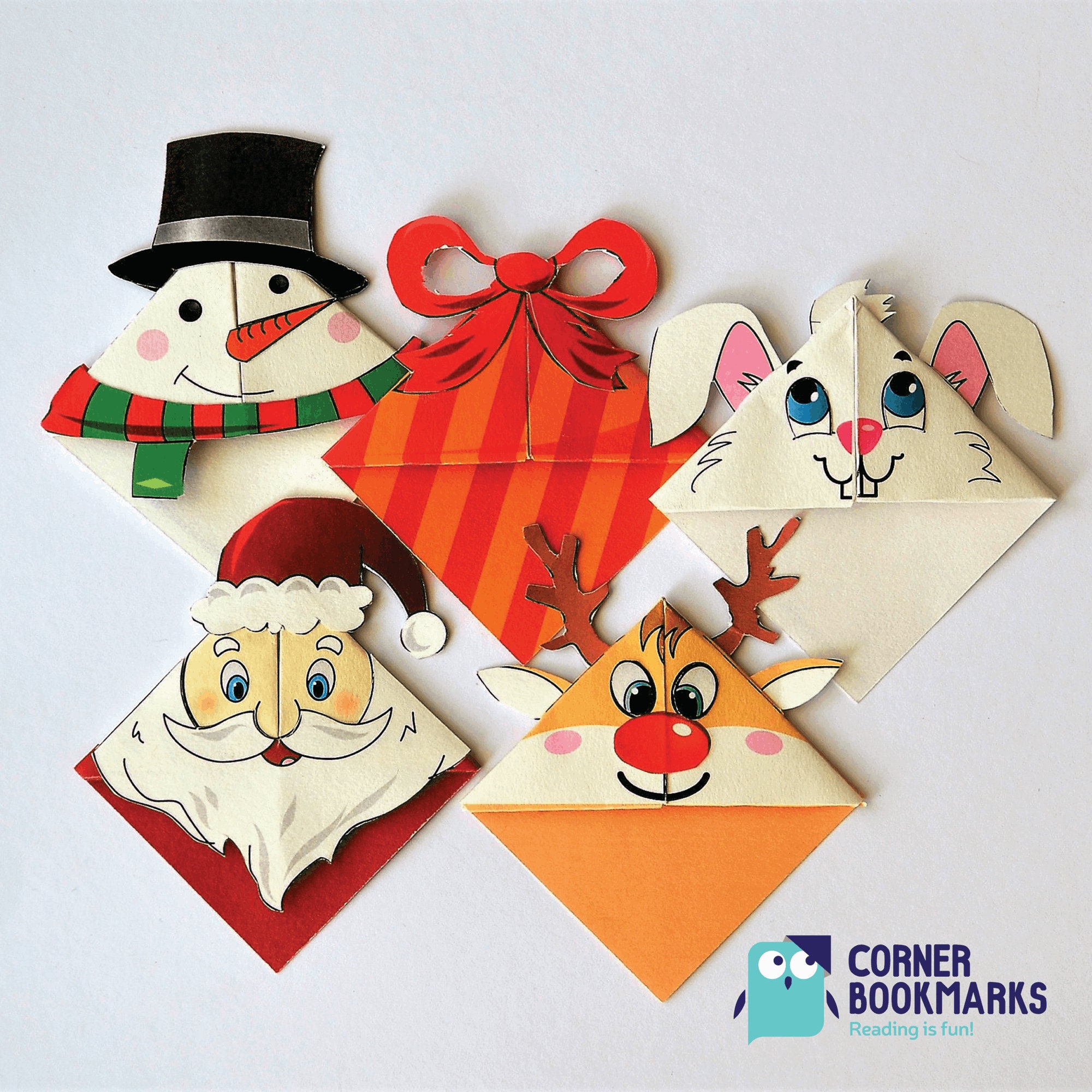 Corner Bookmarks Festive Handmade Bookmarks Giftable Etsy