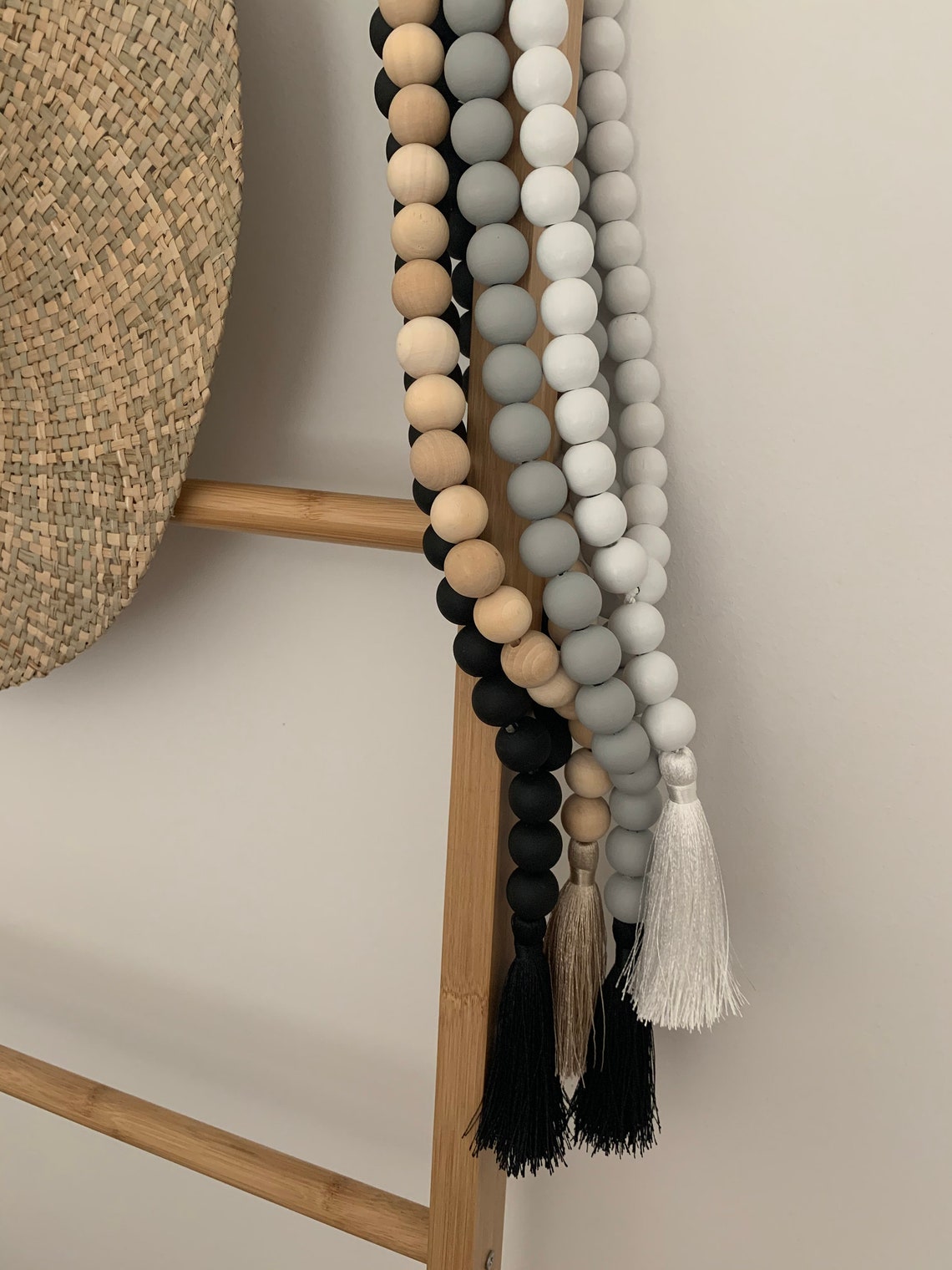 Beads Decorative Beaded Natural Home decor Garland Etsy