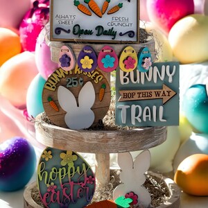 Bunny Kisses Tier Tray Set Happy Easter