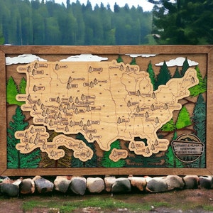 National Parks Travel Map