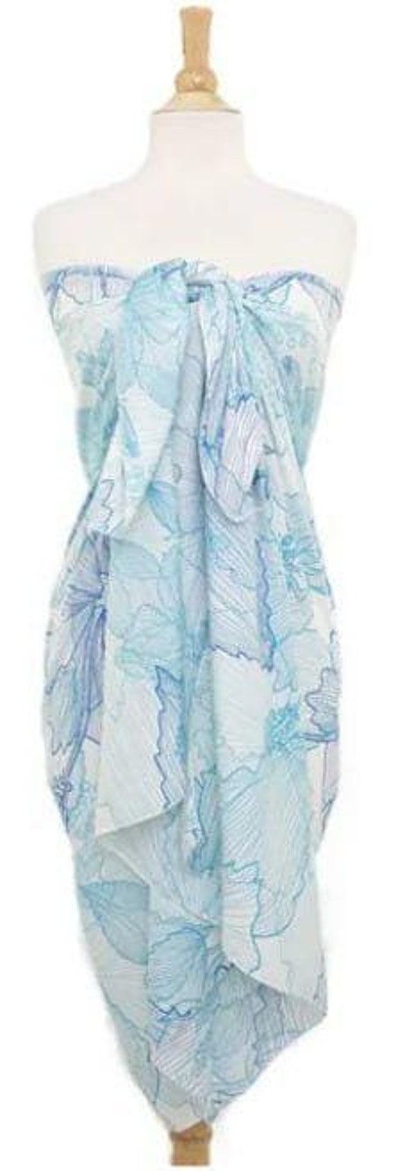 Sarong Pareo  Wrap Dress Palm Trees Turtles Hibiscus Designs