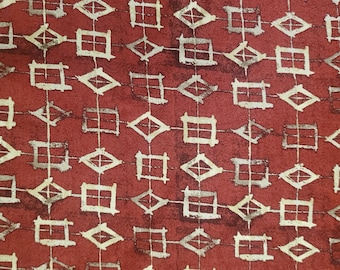 Geometric Design  100% Rayon Mid-weight Fabric 56" Width