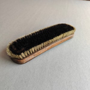 Clothes Brush Vintage/ French Wooden Handled Brush/ Grooming Accessory/ Gentleman&#39;s Clothes Brush/ Hallway Brush