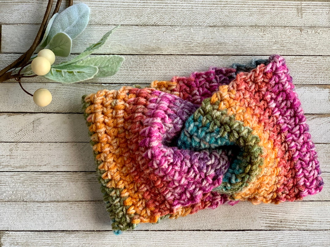 Buy Rainbow Twisted Headband/earwarmer Hair Accessory Online in