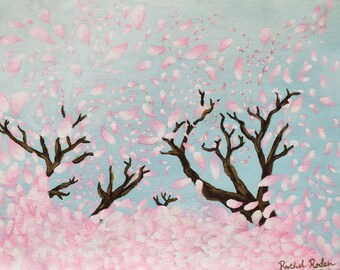Cherry Blossom Trees  -Print