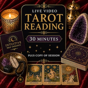 Lectura de Tarot en Vivo por Zoom: 30 Minutos