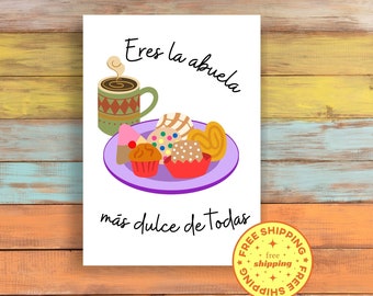 Dia de las Madres, Mother's day card in Spanish for Grandma/Abuela
