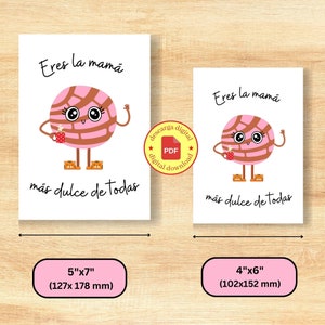 Téléchargement numérique Dia de las Madres Tarjeta para mama | Carte espagnole pour la fête des mères | carte d'anniversaire | Regalo pour maman | Feliz dia de las madres