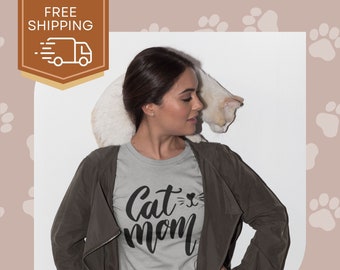 Cat Mom shirt, shirt for Cat Mama and Cat lovers, Mother's Day gift, Cat Mom T-shirt, comfort colors