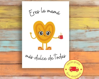 Dia de las Madres Tarjeta para mama | Mothers day card in Spanish | Birthday Card | Regalo para mama | Feliz dia de las madres