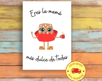 Dia de las Madres Tarjeta para mama | Mothers day card in Spanish | Birthday Card | Regalo para mama | Feliz dia de las madres
