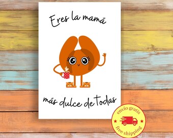 Dia de las Madres Tarjeta para mama | Mothers day card in Spanish | Birthday Card | Regalo para mama | Feliz dia de las madres