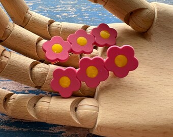 Daisy Hair Clip | Flower Hair Clip | Resin Hair Clip
