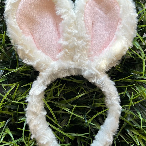 Easter Headband. | Fluffy Bunny Ear Headband. | Rabbit Ear Headband.