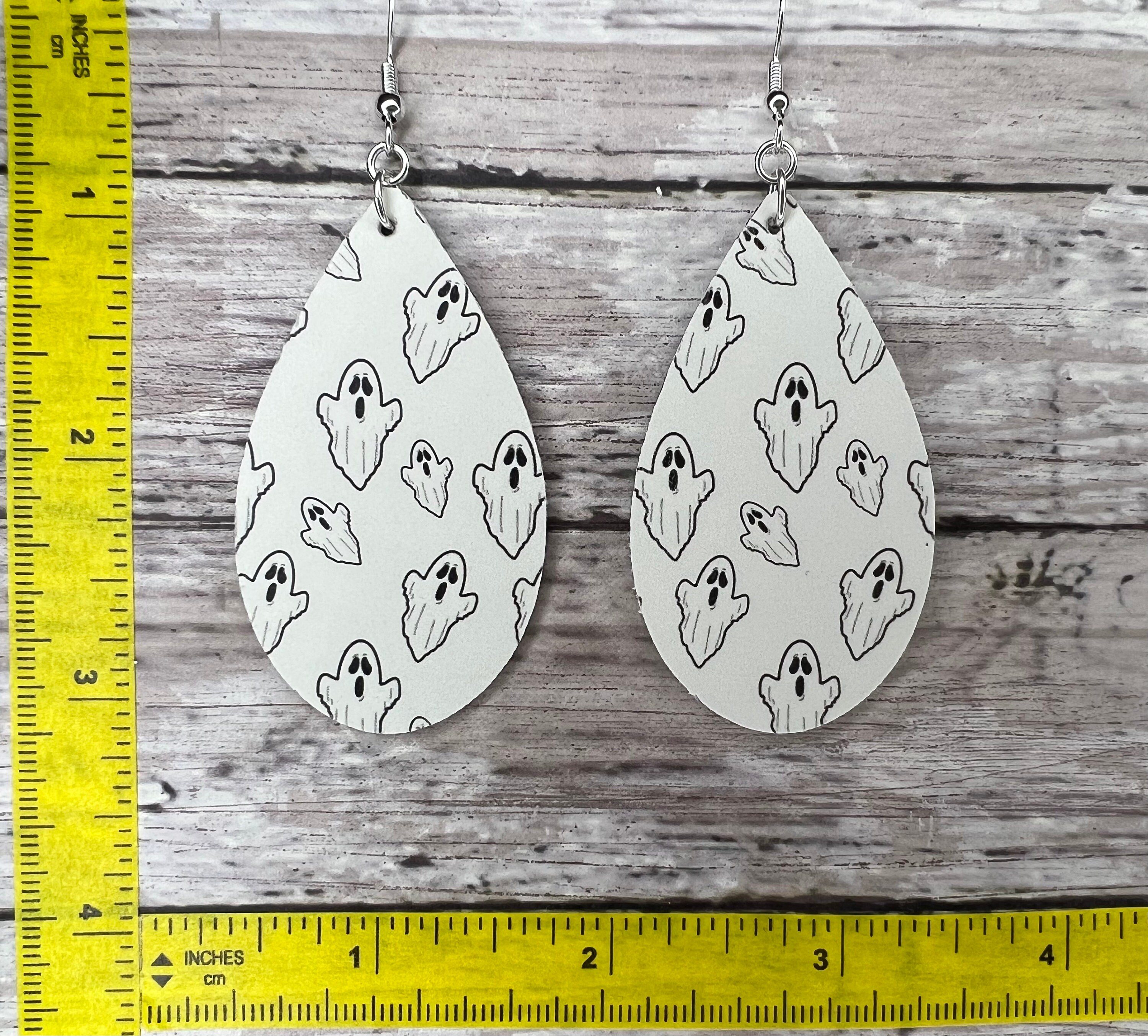 Halloween Ohrringe Gespenst - Silber 925 Geist Ohrstecker Für Damen Und Mädchen