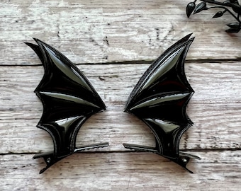 Bat Wing Hair Clips. | Halloween Hair Clips.