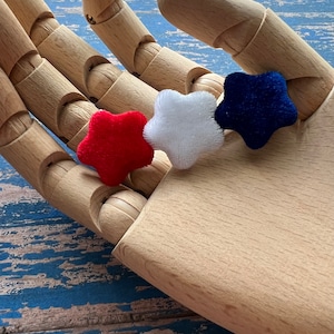 Fourth of July Hair Clip | Red White and Blue Stars Hair Clip | Patriotic Hair Clip | Stars Hair Clip