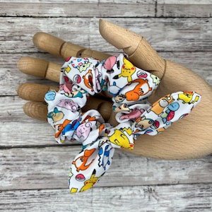 Anime Character Scrunchie.| Video Game Character Scrunchie.| Gamer Scrunchie.| Pocket Monster Scrunchie.| Anime Characters.
