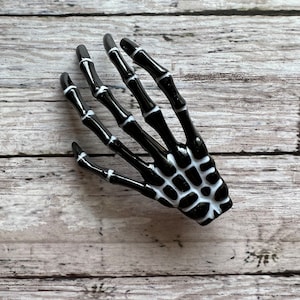 Halloween Hair Clip. | Skeleton Hand Hair Clip. |