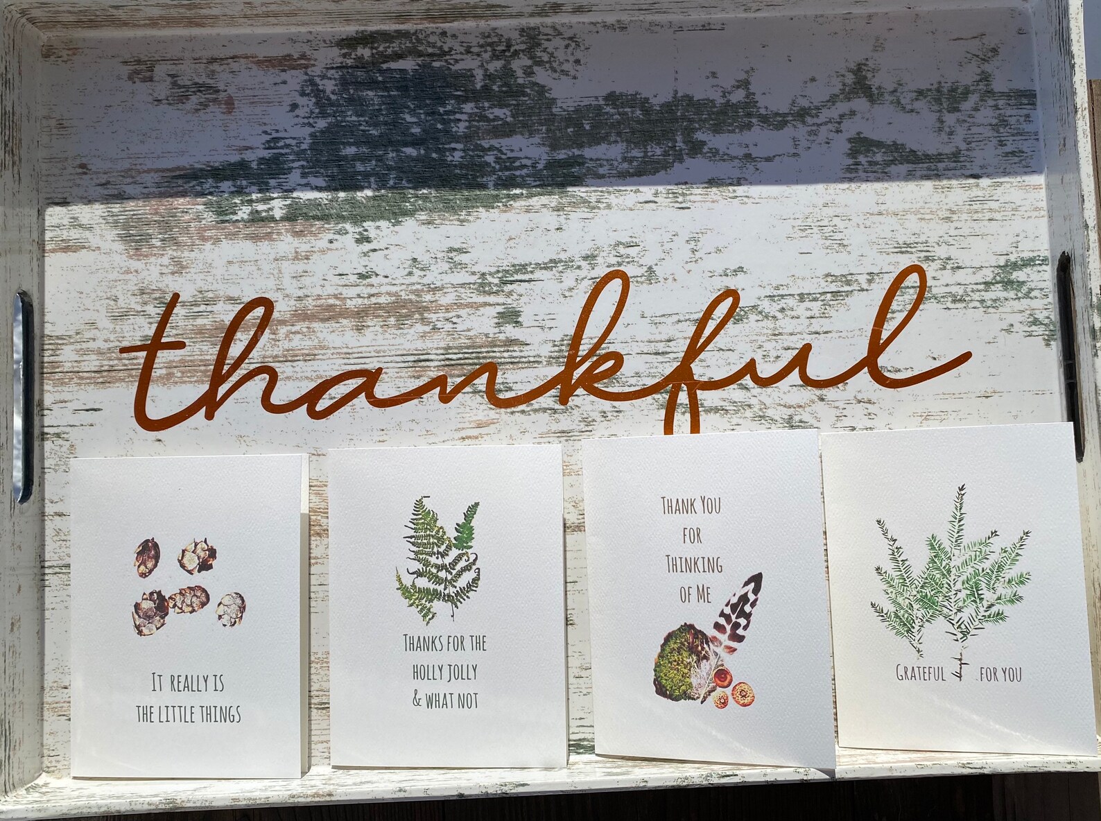 Thank You Notes Nature Art Cards Sold Individually or as a | Etsy