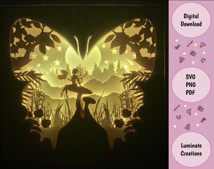 Free Free 213 Butterfly Shadow Box Svg SVG PNG EPS DXF File