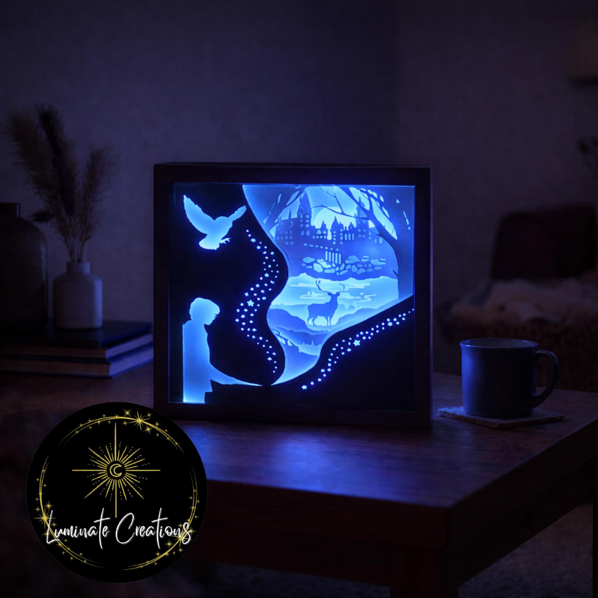 HP Wizard Light Shadow Box Template - Digital Download File (only) 3D ...