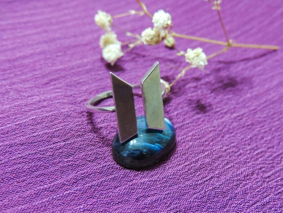 BTS Ring Kpop Sterling Silver by Purple Moon Jewellery Kr001