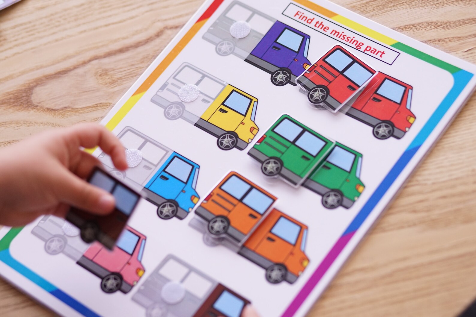 Cars colour matching printable Transport worksheet Preschool | Etsy