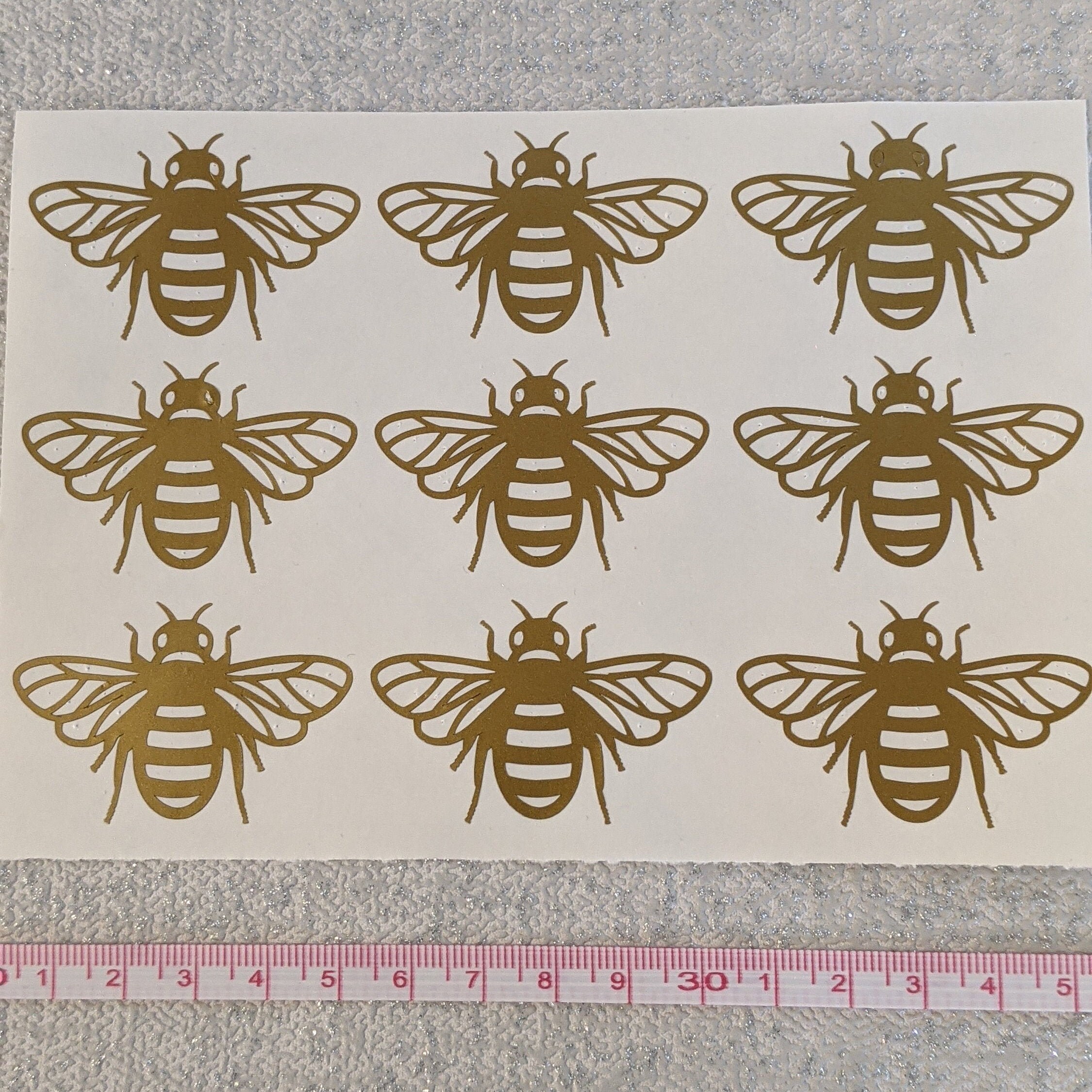 Vinyl Decal Stickers | Bee | Gold, Silver, Rose Gold or Holographic |…