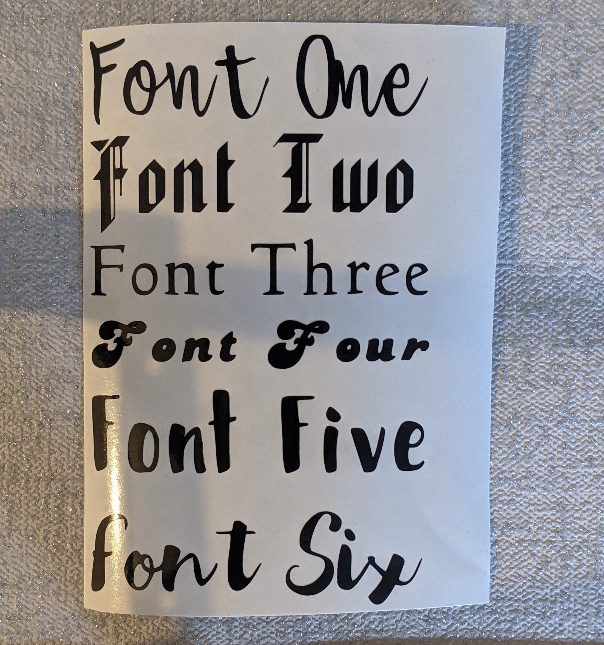 Vinyl Decal Stickers | Custom Wording | Gold| Silver| Rose Gold or Ho…