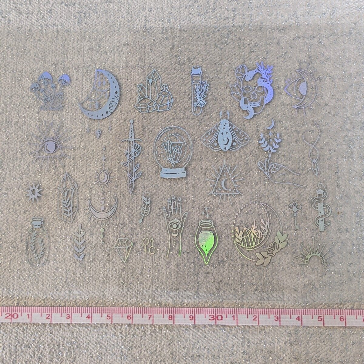 Foiled Resin Insert | Witchy Mix | Gold/Silver/Rainbow/Holographic | …