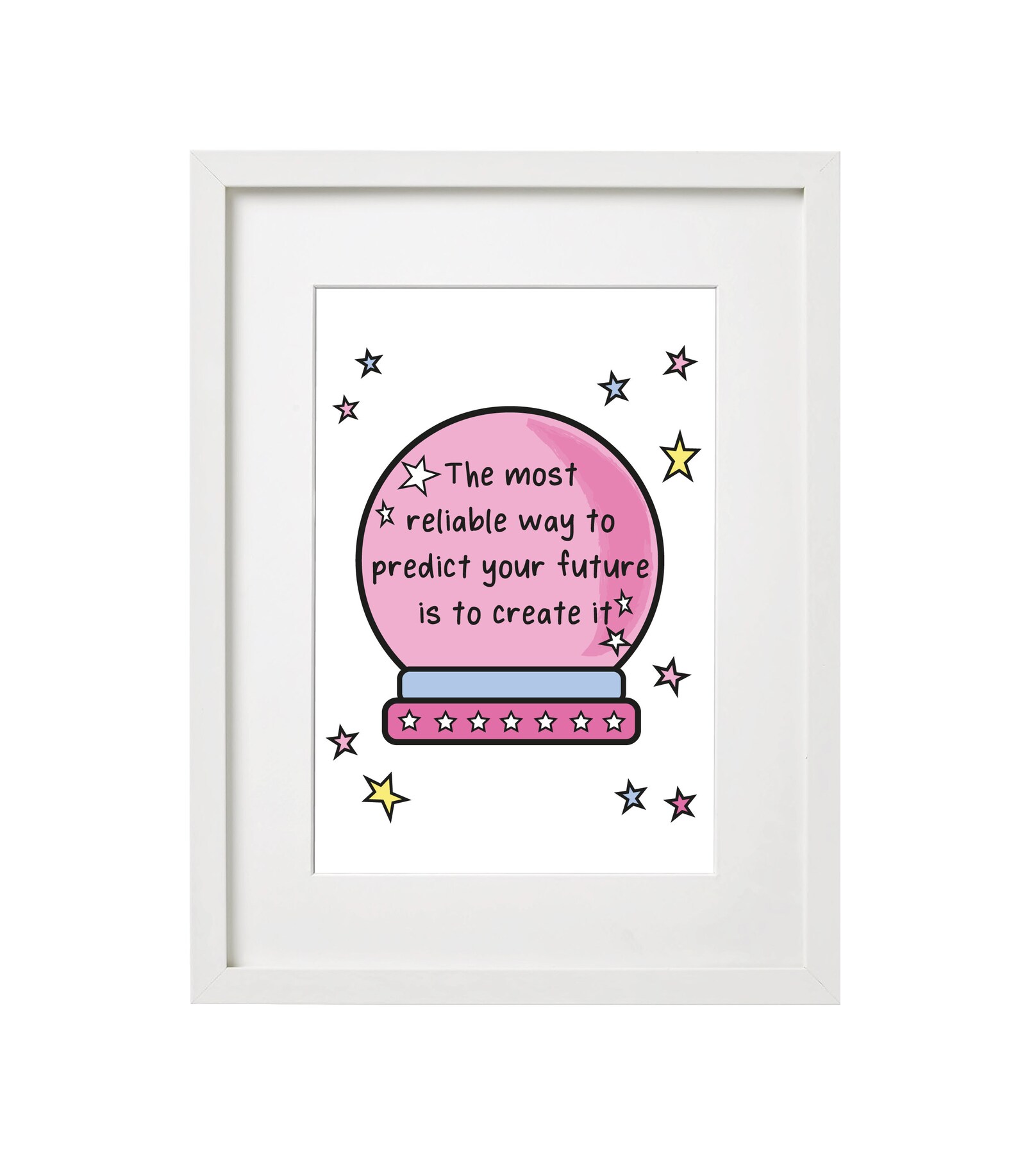 Crystal Ball Quote Inspirational Prints Quotes About Life Etsy Denmark