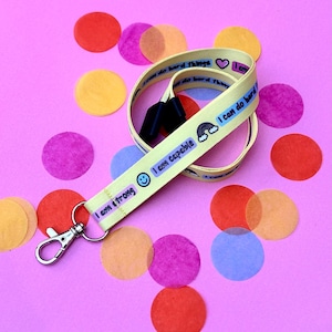 Affirmation Lanyard | Positive quotes lanyard