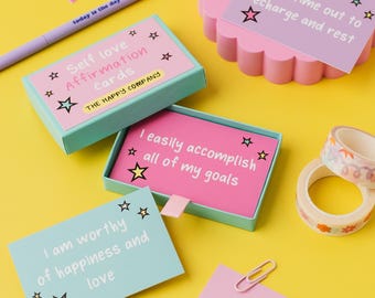 Self Love Affirmation Cards | affirmation pack | Motivational Cards | Positive card deck | Vision board | Manifestation | Mindfulness