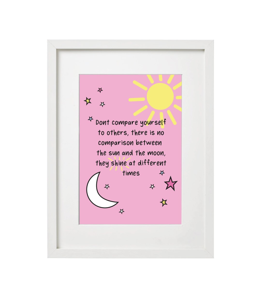Sun and Moon Quote / Inspirational Prints / Quotes About Life