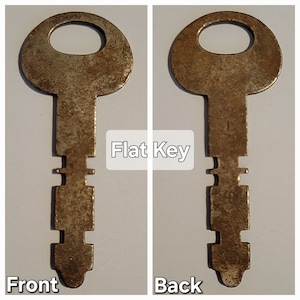 Skeleton Key Vintage Skeleton Key Authentic Bit Key Antique Skeleton Key Flat Key