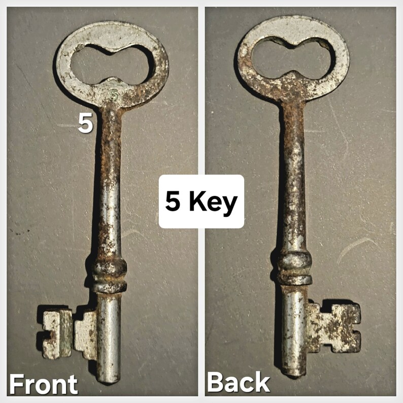 Skeleton Key Vintage Skeleton Key Authentic Bit Key Antique Skeleton Key 5 Key
