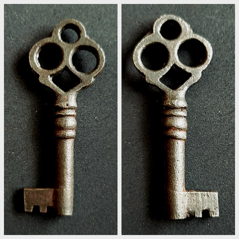 Skeleton Key Vintage 1800s Skeleton Key Authentic Bit Key Antique Skeleton Key Single Blocked C-Key