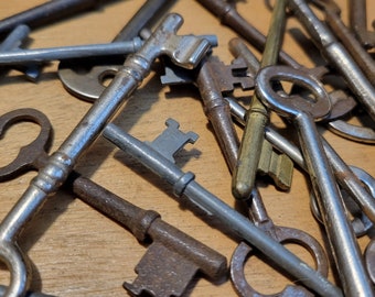 Vintage Skeleton Key, Authentic Bit Keys, Skeleton Keys