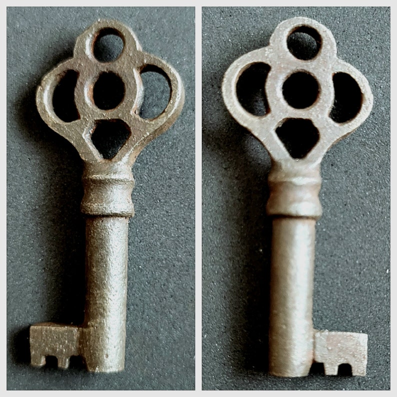 Skeleton Key Vintage 1800s Skeleton Key Authentic Bit Key Antique Skeleton Key Flower Key