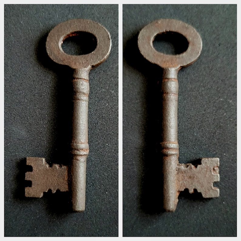 Skeleton Key Vintage 1800s Skeleton Key Authentic Bit Key Antique Skeleton Key Blocked Key