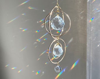 Milky way Sun catcher | rainbow maker, 4” suncatchers, Holiday gift, Prism Window Decor, Mother’s day gift, graduation gift, New home gift