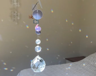 Crystal sun catcher | Crystal Prism Window Decor, Hanging ball, Crystal Suncatcher, Rainbow maker, Rainbow Crystal Window Hanging Gift