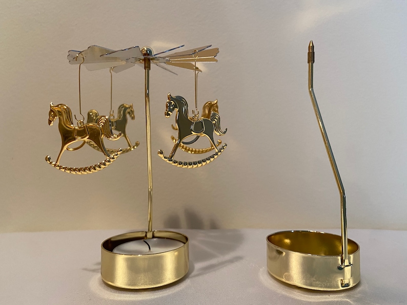 Spinning Candle Holders Rotating Candle Carousel Tea Light Etsy